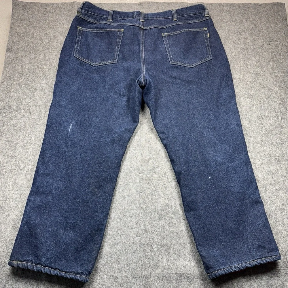 RedHead Fleece Lined Jeans Mens 42x30 Blue Jeans Straight Heavyweight‎ Denim